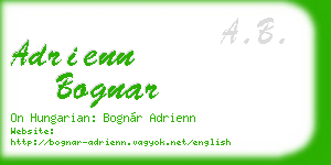 adrienn bognar business card