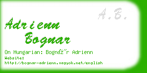 adrienn bognar business card